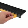 vidaXL Brosses de porte adh&eacute;sives 12 pcs Noir 100 cm