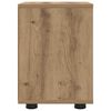 vidaXL Table de chevet avec tiroir Ch&ecirc;ne artisanal 30,5 x 30 x 43 cm