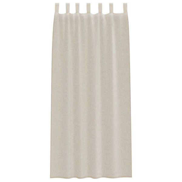 vidaXL Rideau en Voile 2 pcs Couleur sable 260 x 140 cm Polyester