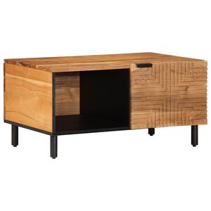 vidaXL Table basse 80x50x40 cm en bois massif d'acacia