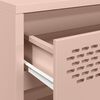 vidaXL Buffet rose 68x39x58,5 cm acier lamin&eacute; &agrave; froid