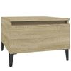 vidaXL Tables d'appoint 2 pcs Ch&ecirc;ne sonoma 50x46x35 cm Bois ing&eacute;nierie