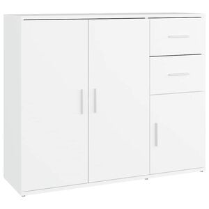 vidaXL Buffet Blanc 91x29,5x75 cm Bois d'ing&eacute;nierie