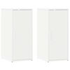 vidaXL Armoires &agrave; chaussures 2 pcs Blanc 32x35x70 cm Agglom&eacute;r&eacute;