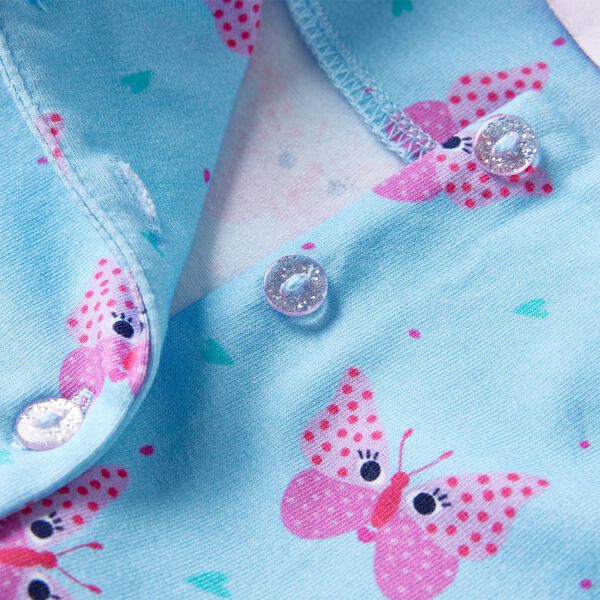 Robe pour enfants avec boutons sans manches bleu 140