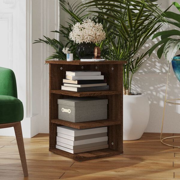 vidaXL Armoire lat&eacute;rale Ch&ecirc;ne marron 35x35x55 cm Bois d'ing&eacute;nierie
