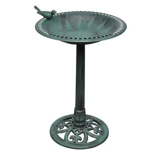 vidaXL Bain pour oiseaux avec oiseau d&eacute;coratif