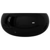 vidaXL Lavabo rond C&eacute;ramique Noir 40 x 15 cm