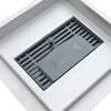 vidaXL Drain de douche &agrave; pois Argent&eacute; 20 x 20 cm Acier Inox 304
