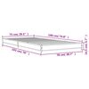 vidaXL Cadre de lit sans matelas ch&ecirc;ne sonoma 75x190 cm