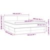 vidaXL Sommier &agrave; lattes de lit avec matelas LED Vert fonc&eacute; 160x200 cm