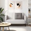 vidaXL Coussin de Dos Taupe 60 x 19 x 50 cm tissu