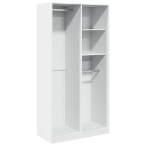 vidaXL Garde-robe Blanc 100x50x200 cm Bois d'ing&eacute;nierie