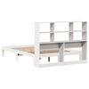 vidaXL Lit biblioth&egrave;que sans matelas blanc 140x200 cm bois pin massif