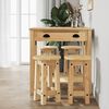 vidaXL Ensemble de bar 5 pcs Bois de pin massif