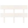 vidaXL T&ecirc;te de lit Blanc 124x3x81 cm Bois massif de pin
