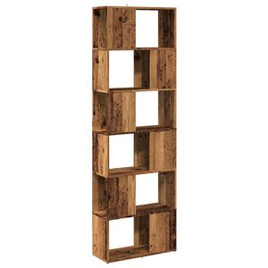 vidaXL Biblioth&egrave;que/S&eacute;parateur de pi&egrave;ce vieux bois 60x24x186 cm