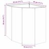 vidaXL Jardini&egrave;re d'Angle Argent 45 x 45 x 50 cm Acier inoxydable