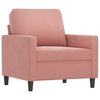 vidaXL Ensemble de canap&eacute;s 4 pcs avec coussins Rose Velours