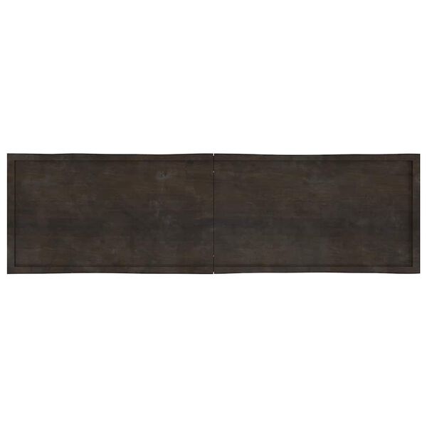 vidaXL Dessus de table bois massif trait&eacute; bordure assortie