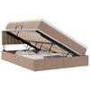 vidaXL Lit avec rangement et matelas Cappuccino 140 x 200 cm