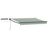 vidaXL Auvent r&eacute;tractable &eacute;lectrique Vert, Blanc, Anthracite 3 x 2,5 m