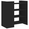 vidaXL Buffet noir 73,5x35x75 cm bois d'ing&eacute;nierie