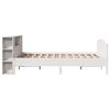 vidaXL Lit biblioth&egrave;que sans matelas blanc 120x200 cm bois pin massif