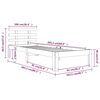 vidaXL Cadre de lit sans matelas blanc bois massif 100x200 cm