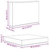 vidaXL Coussin de canap&eacute; d'ext&eacute;rieur 2 pcs Motif feuille Polyester