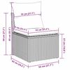 vidaXL Ensemble de canap&eacute; de jardin avec stockage 9 pcs Noir polyrotin
