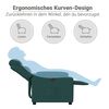 vidaXL Fauteuil inclinable &eacute;lectrique Vert fonc&eacute; Tissu
