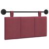 vidaXL T&ecirc;te de lit suspendue Bordeaux Tissu
