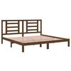 vidaXL Cadre de lit sans matelas marron miel 200x200cm bois pin massif
