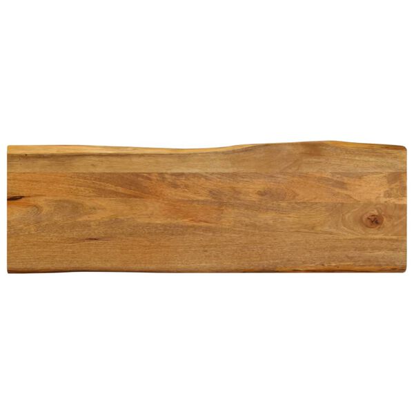 vidaXL Dessus de table 110x40x2,5 cm bord vivant bois massif manguier