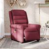 vidaXL Fauteuil de massage inclinable &eacute;lectrique Rouge bordeaux Tissu