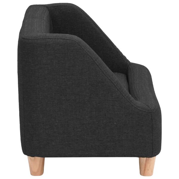 vidaXL Canap&eacute; pour chien Noir 60x37x39 cm Lin