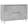 vidaXL Buffet gris b&eacute;ton 101,5x35x70 cm bois d'ing&eacute;nierie