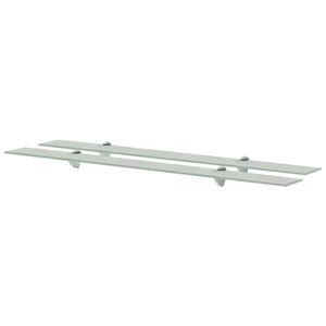vidaXL &Eacute;tag&egrave;res murales 2 pcs Verre 100 x 10 cm 8 mm