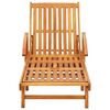vidaXL Chaises longues lot de 2 avec coussins Bois d'acacia solide
