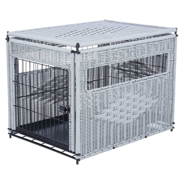 TRIXIE Chenil de maison pour animaux 58x60x77 cm Gris clair