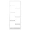 vidaXL &Eacute;tag&egrave;re murale Blanc brillant 36x16x90 cm Bois d'ing&eacute;nierie