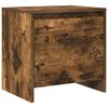 vidaXL Table de chevet ch&ecirc;ne fum&eacute; 45x34x44,5 cm bois d'ing&eacute;nierie