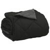 vidaXL Duvet d'&eacute;t&eacute; simple Noir et anthracite 200 x 200 cm Microfibre