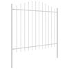 vidaXL Clôture de jardin 5 pcs Blanc 170 x 165 cm