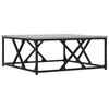 vidaXL Table basse sonoma gris 70x70x30 cm bois d'ing&eacute;nierie
