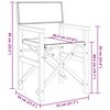 vidaXL Chaise de metteur en sc&egrave;ne pliante cr&egrave;me bois teck massif