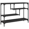 vidaXL Table console noir 100x30x75 cm bois d'ing&eacute;nierie