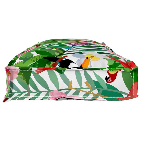 vidaXL Coussin Floral Multicolore 110 x 40 x 8 cm Tissu Oxford