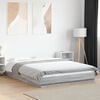 vidaXL Cadre de lit sans matelas sonoma gris 135x190 cm